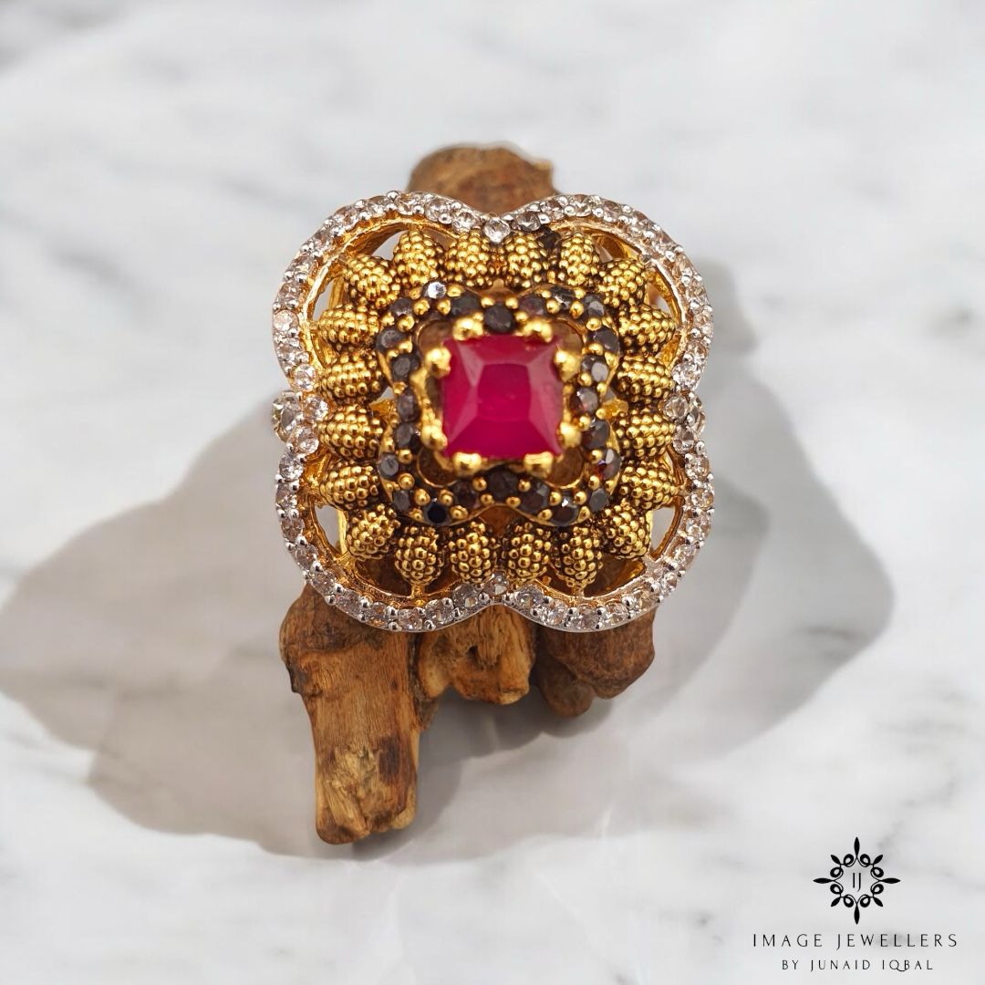 Lustrous Ruby Glow