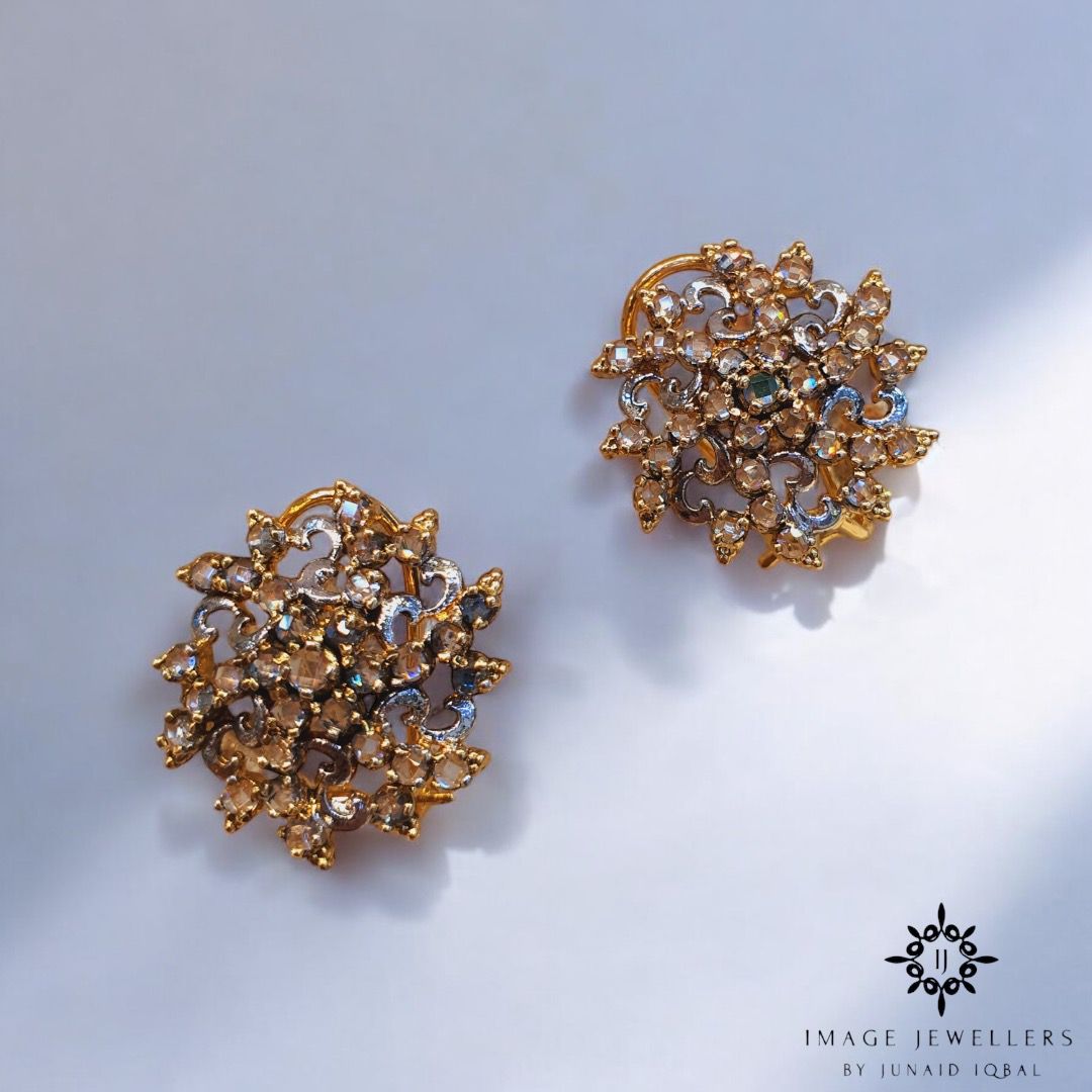 Gilded Champagne Studs