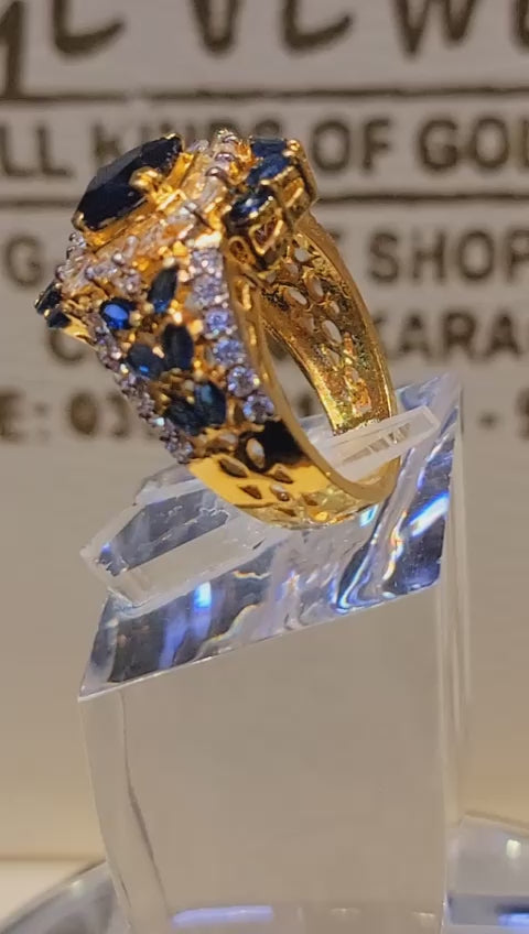 Radiant Tanzanite Elegance Ring