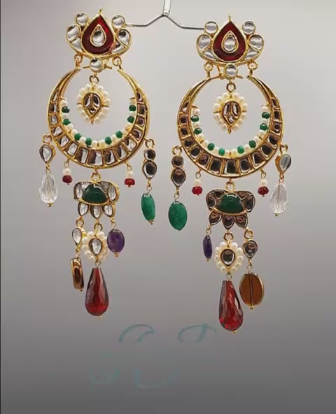 Kundan Royale Drops