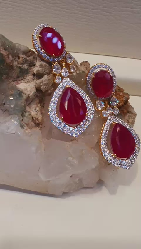 Ruby & Diamond Drops